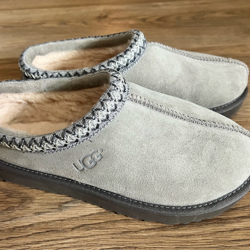 UGG Women's Gray Suede Slippers